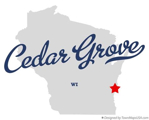 Map Of Cedar Grove Wi Wisconsin