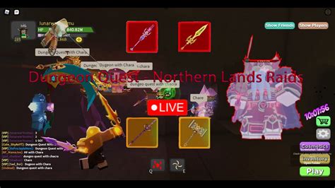 Roblox Dungeon Quest Part Live Grinding Northern Lands