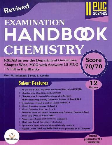 Buy Spr Star Series Chemistry Puc For Examination Handbook