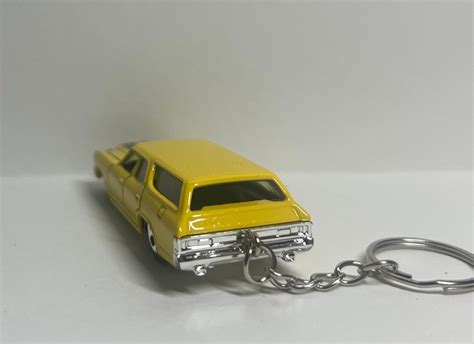 Hot Wheels Chevelle SS Wagonyellow Keychain Etsy