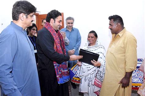 Chairman PPP and Foreign Minister Bilawal Bhutto Zardari giving away ...