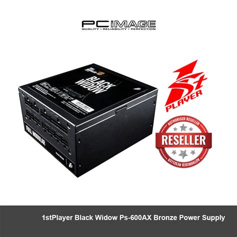 1st Player Black Widow Ps-600AX Bronze Power Supply | PC Image