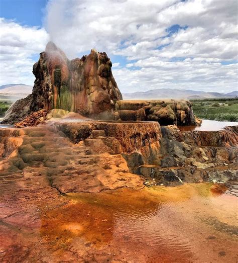 An Old Geyser Spewing Out Water Into The Air