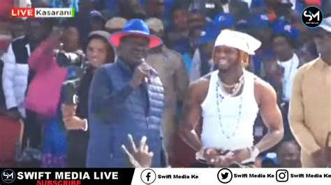 Diamond Live Performance In Kenya At Raila Odinga Azimio La Umoja Rally