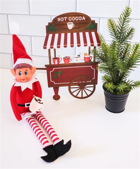 Hot Cocoa Stand Elf Props Elf Scene Printable Hot Chocolate Stand Etsy