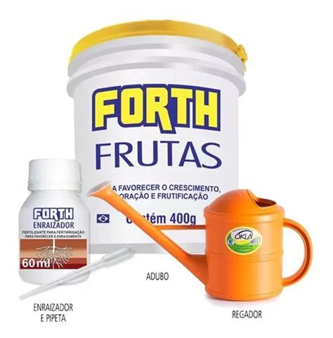 Kit P Forth Adubo Frutas G Enraizador Regador Pipeta