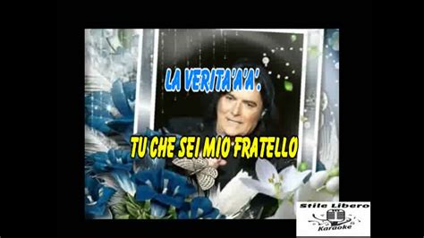 KARAOKE TU CHE SEI MIO FRATELLO RENATO ZERO Demo YouTube