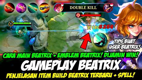 CARA MAIN BEATRIX SNIPER TERBARU EMBLEM BUILD BEATRIX TERSAKIT 2023