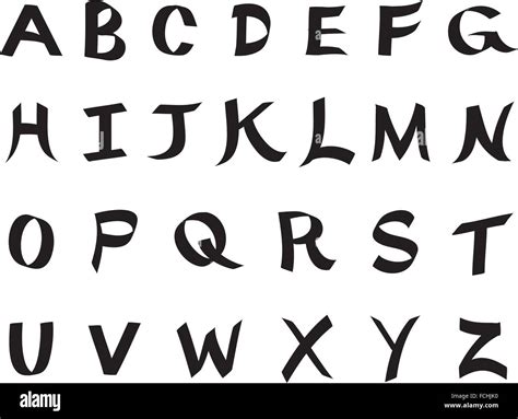 Bold Font Styles Alphabet