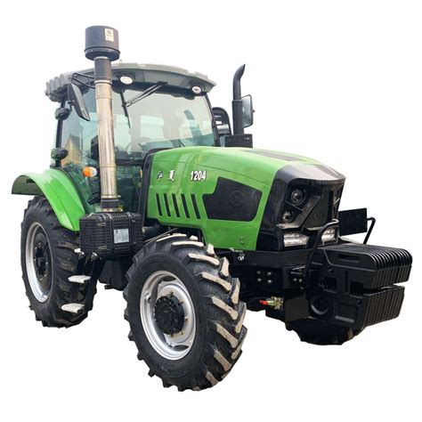 Four Wheel 120HP 100HP Farm Tractors With 4 In1 Bucket Loader China