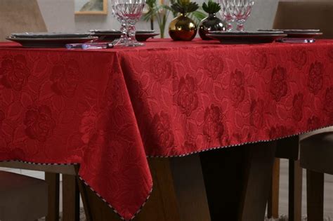 Toalha De Mesa Luxo Jacquard Lugares X Para Cozinha V Rias