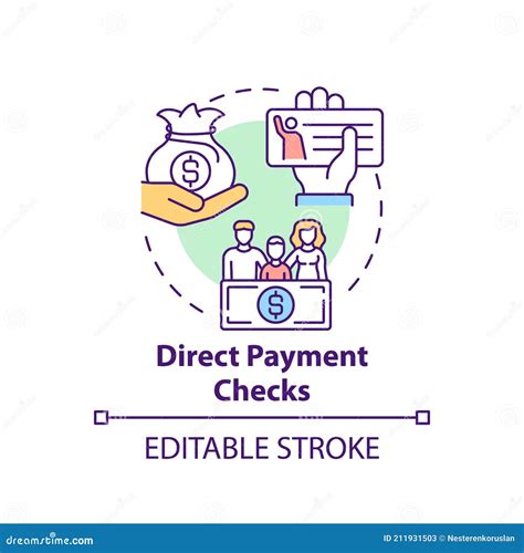 Direct Payment Icon Outline Style Thin Line Design From Fintech Icons