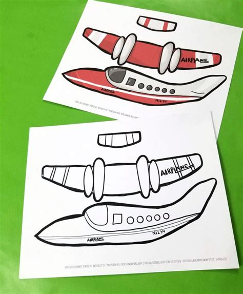 Easy Paper Airplane Templates To Print Color Craft And Fly