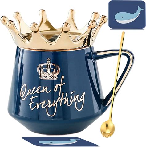 Amazon Arawat Queen Of Everything Mug With Lid Cute Mug Gift With