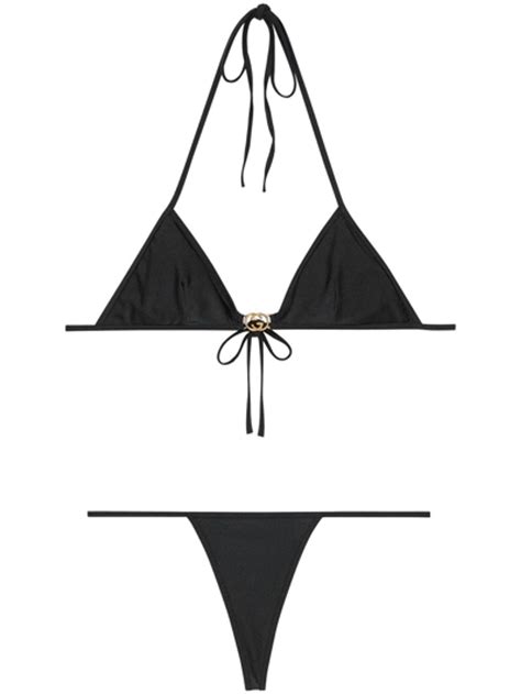 Gucci Interlocking Black Jersey Bikini Set WHATS ON THE STAR