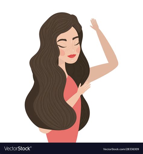 Woman Cartoon Drawing Design Royalty Free Vector Image