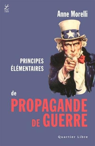 Principes L Mentaires De Propagande De Guerre Inconnus Achat Livre