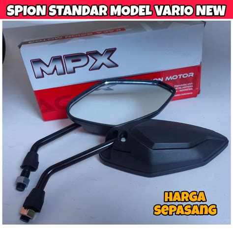 Jual Spion Standar Vario New Tangkai Hitam Universal Honda Yamaha