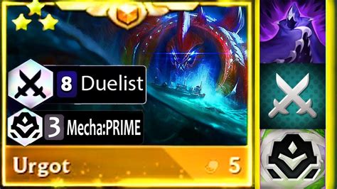 8 Duelist 3 Mecha Urgot Machine Gun Goes Crazy BRRRR TFT SET 8