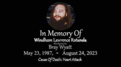 In Memory Of Bray Wyatt Tribute Video Youtube