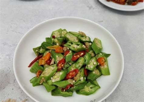 Resep Okra Cah Terasi Oleh Fransiska Arie Cookpad