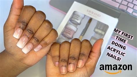 Watch Me Do My Own Acrylic Nails For The First Time And Testing Amazon