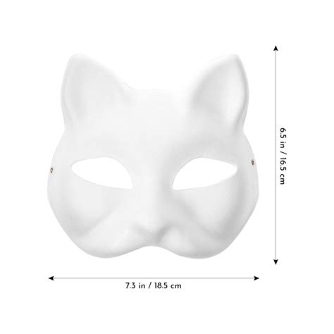 10 Pcs Cat Masks To Paint Elastic Band Visible Eyes Womens