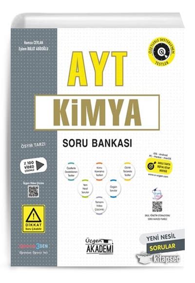 2023 AYT Kimya Soru Bankası Üçgen Akademi 9786257152747