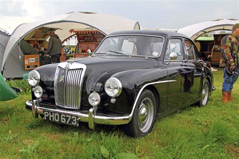 MG A 1956 MG Magnette Photographed At Castle Combe Stuart