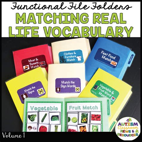 Autism File Folder Activities For Special Education Real Life Concepts Autism Classroom