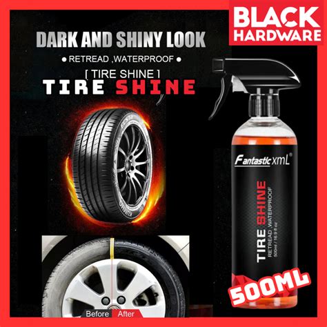 Black Hardware Tyre Wax Tayar Polish Tayar Kilat Pengilat Tayar Kereta