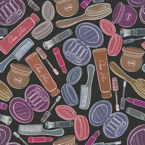 Cosmetics Seamless Background Stock Vector Image By Ostapius 57828265