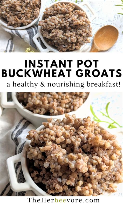 instant pot buckwheat groats recipe  herbeevore