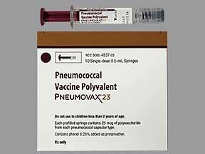 Pneumovax 23 Pneumococcal Vaccine Polyvalent Dosing Indications