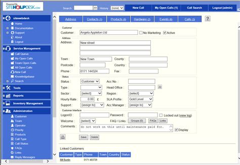 CRM software system for account management even on the move