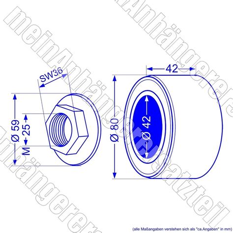 2x Kompaktlager Radlager für ALKO Radbremse 2361 42 80x42mm