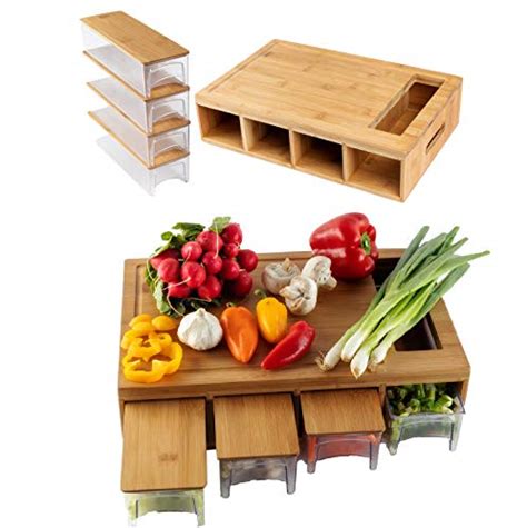 Comparison Of Best Cutting Board With Containers 2023 Reviews