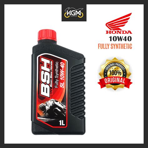 BOON SIEW HONDA BSH 4T FULLY Synthetic SL 10W 40 100 ORIGINAL