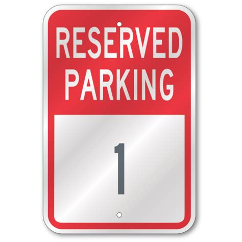 Custom Parking Lot Numbers Sign Outdoor Reflective Aluminum 80 Mil