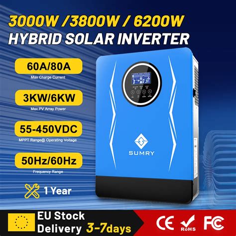 Sumry Hybrid Wechsel Richter 3kW 3 8 KW 6 2 KW 24V 48V AC220 240V Solar