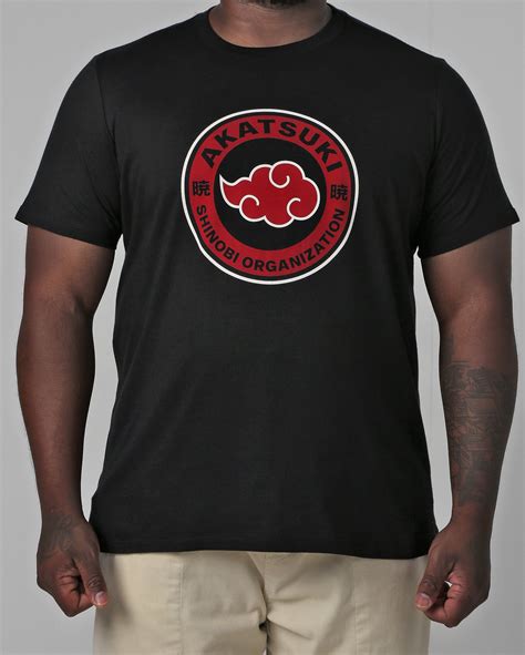 Riachuelo Camiseta Plus Size Masculina Akatsuki Preta Naruto