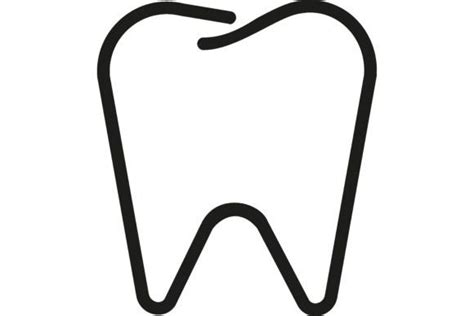 Tooth Line Icon Mouth Oral Healthy Te Graphic By Pchvector