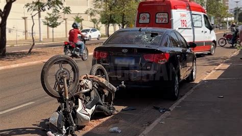 Motociclista Socorrido Pelo Samu Em Estado Grave Depois De Bater