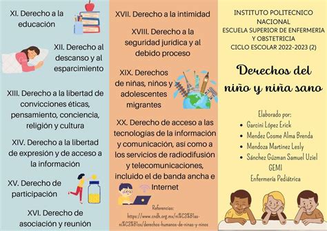 Tríptico de los derechos del niño sano Lesly Mendoza uDocz