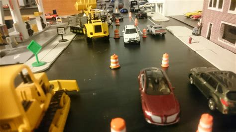 Quite The Construction Zone On This 164 Scale Diorama Construction