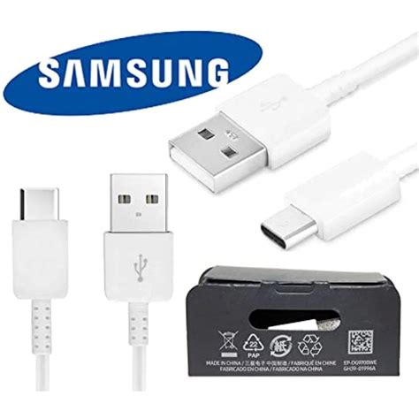 USB A 2 0 Cable Male To Type C Male White 1m Fast Charging Original