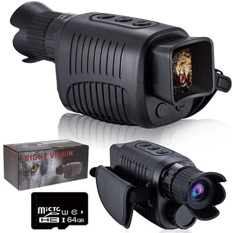 Monocular Night Vision Device 1080p Hd Infrared 5x Digital Zoom Hunting