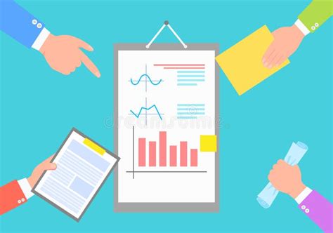 Statistiken Der Kommerziellen Daten Diagramm Und Plan Bilder Vektor