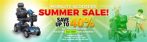 Lifestyle Mobility Scooters Summer Sale Banner