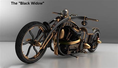 Black Widow motorcycle Motorad Steampunk Autos und motorräder